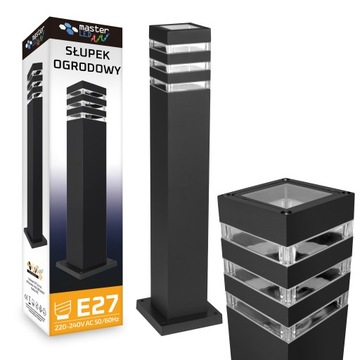 Lampa Ogrodowa 60cm stojąca słupek zewnętrzna E27