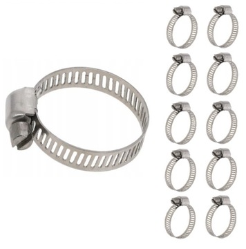 10x OBEJMA OPASKA ZACISKOWA ŚLIMAKOWA 8-12mm / 8mm