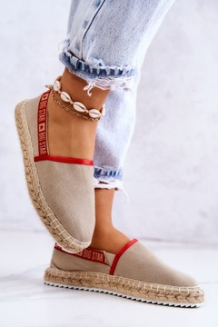 DAMSKIE ESPADRYLE BIG STAR JJ274879 BEŻOWE 38