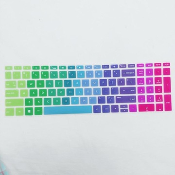 Красочный мягкий силиконовый чехол для клавиатуры для ноутбука Rainbow с диагональю 15,6 дюйма