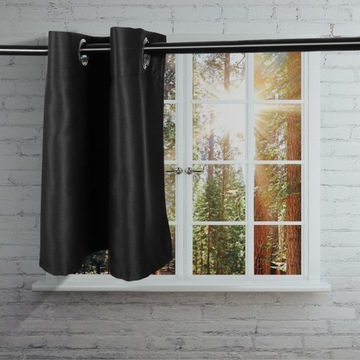 Шторы на окно Black Valance короткие 2 шт.