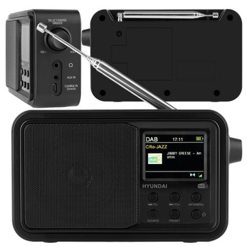РАДИО DAB+ ДИНАМИК BLUETOOTH ЖК-ДИСПЛЕЙ AUX