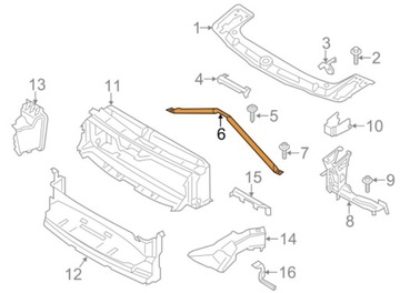 POPRZECZKA V wspornik BMW F20 F22 F30 F31 F32 F34