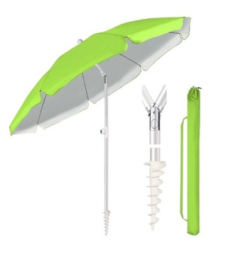 Parasol klasyczny przeciwsłoneczny 160 cm zielony