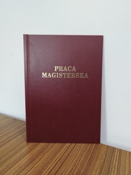 Wydruk i Oprawa Praca Magisterska Bordowa do 80 stron kolor