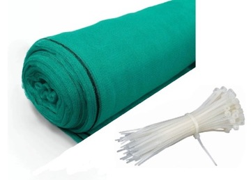 Siatka na rusztowanie / rusztowaniowa 3,07x20m ZIELONA + OPASKI GRATIS