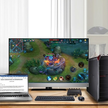 AIMOS AM-KVM 201CL 2-в-1 HDMI/USB KVM-переключатель