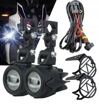 Motorbike LED fog light halogen headlight kit