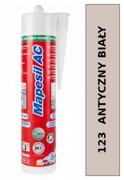 Silikon MAPEI Mapesil AC 123 ANTYCZNY BIAŁY