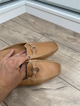 TOD'S LOAFERSY MOKASYNY BUTY SKÓRA 38,5 24,5 CM