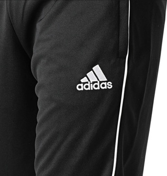 Spodnie męskie Adidas dresowe zwężane nogawki rozpinane czarne AEROREADY