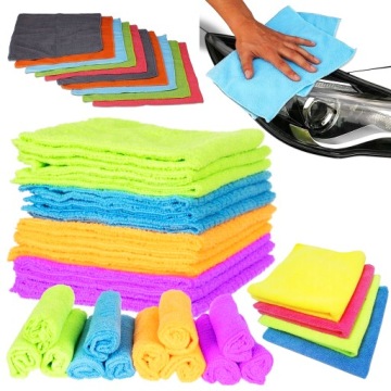 10x MIĘKKA ŚCIERKA ŚCIERECZKA Z MIKROFIBRY 30x30cm SZMATKI DO KURZU ZESTAW