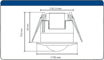 ДАТЧИК ДВИЖЕНИЯ СКРЫТОГО МОНТАЖА ДЛЯ ПОДВЕСНЫХ ПОТОЛКОВ