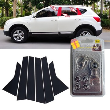 Nissan Qashqai 2008 2009 2010 2011 do 2015 Naklejka na środkowy słupek