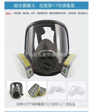 Maska przeciwpyłowa Respirator 6800 pełnotwarzowa