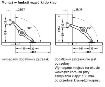 Мебельный подъемник DUO STANDARD HAFELE