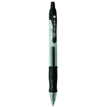 Ручка гелевая автоматическая BIC GEL-OCITY черная, 0,7 мм