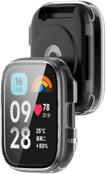 ЗАЩИТНЫЙ ЧЕХОЛ + ЗАКАЛЕННОЕ СТЕКЛО 2в1 ДЛЯ XIAOMI REDMI WATCH 3 ACTIVE | ЦВЕТА