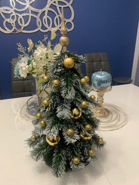 Choinka USTROJONA piękna Artystyc wykonanie+LAMPKI