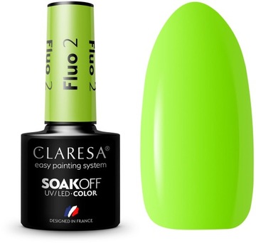 HIT CLARESA FLUO #2 Lakiery Hybrydowe NEONOWE