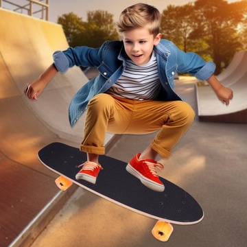 СКЕЙТБОРД РЫБНАЯ ДОСКА LED СВЕТЯЩИЕСЯ КОЛЕСА LED RGB РЫБНАЯ ДОСКА ДЛЯ ДЕТЕЙ 71 СМ