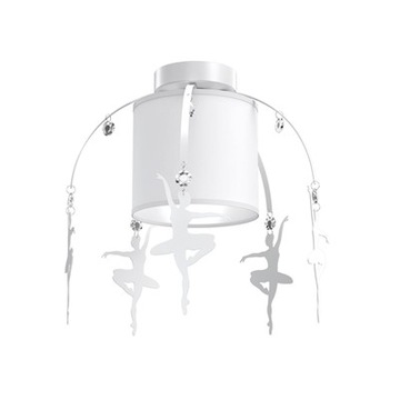 СВЕТОДИОДНЫЙ ПОТОЛОЧНЫЙ СВЕТИЛЬНИК БАЛЕТНОЕ ПЛАТЬЕ БЕЛЫЙ 1xE27