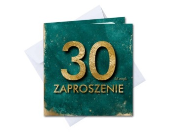 Запрошення на 70 день народження темно зелені сімдесятиріччя квадратні