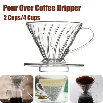 Капельный прозрачный кофейный фильтр из смолы