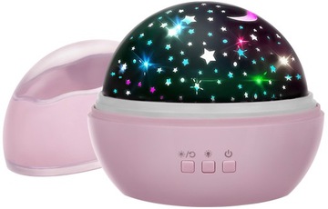Lampka Nocna 2w1 Projektor Nieba Gwiazd Obrotowa