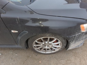 MITSUBISHI LANCER EVO 10 MASKA ALUMINIOWA CZARNA kompletna