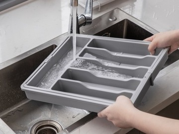 ВСТАВКА ДЛЯ ЯЩИКА ДЛЯ СТОЛОВЫХ ПРИБОРОВ, ВЫДВИЖНОЙ ОРГАНАЙЗЕР 33-57 СМ, БЕЗ БФА