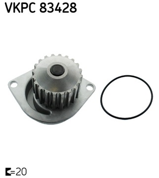 SKF ČERPADLO VODY PEUGEOT 206 SAXO AX CITROEN XSARA