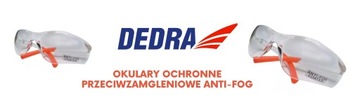 ЗАЩИТНЫЕ ОЧКИ DEDRA ПРОТИВОТУМАННЫЕ