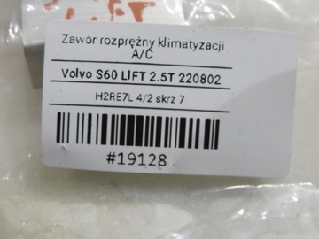 РАСШИРИТЕЛЬНЫЙ КЛАПАН КОНДИЦИОНЕРА VOLVO S60 I 2.5 T