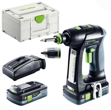 Festool Wiertarko-wkrętarka C 18 4,0-Plus Ładowarka i 2 AKU 4,0 Li 576435