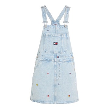 TOMMY HILFIGER SUKIENKA DAMSKA DUNGAREE JEANS r.S