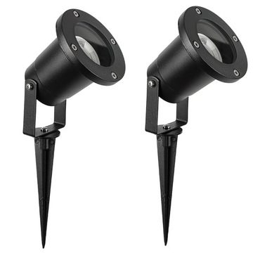 2x LAMPA OGRODOWA LED REFLEKTOR WBIJANY na 230V GU10