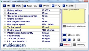 Диагностический интерфейс MultiECUScan Fiat, Lancia