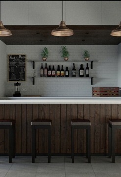 БАР табурет табурет для кухни, ERGO HP, обитый