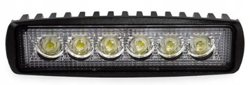 LAMPA ROBOCZA LED PODŁUŻNA 9/60V 6LED