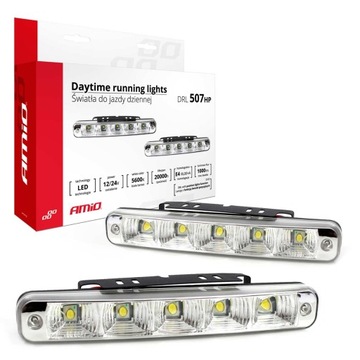 ŚWIATŁA DZIENNE DO JAZDY DZIENNEJ LED DRL 12/24V