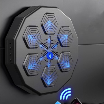 ТРЕНАЖЕР ПО БОКСУ ДЛЯ НАСТЕННОГО КРЕПЛЕНИЯ, RGB MUSIC