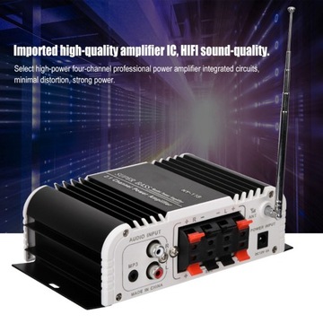 Hy?118 2.1ch radio hifi fm super bas samochodowy wzmacniacz audio sd usb