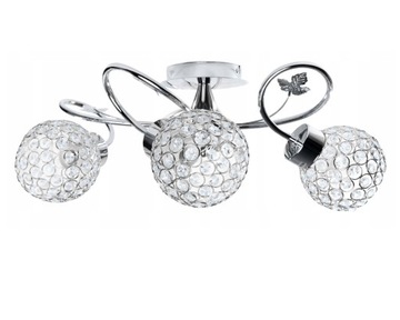 Lampa Sufitowa Żyrandol Kryształowa Plafon