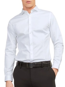 Koszula klasyczna elegancka gładka super slim Martin&Moore biała r.39