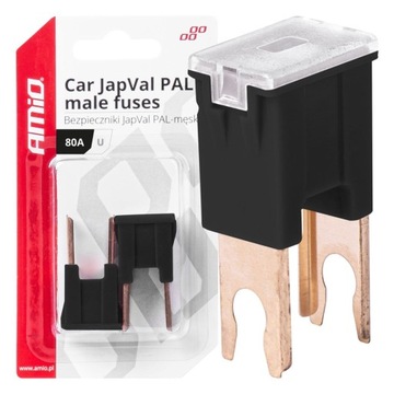 АВТОМОБИЛЬНЫЙ ПРЕДОХРАНИТЕЛЬ AMiO JAPVAL PAL MALE 80A 2 шт.