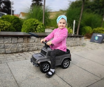 Jeździk pchacz chodzik dla dzieci Jeep Rubicon Gladiator Black Milly Mally