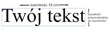 Наклейка Ваша текстовая надпись ХРОМ ЗОЛОТО СЕРЕБРЯНЫЙ 19см
