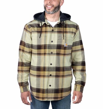 CARHARTT koszula flanelowa ocieplana z kapturem L