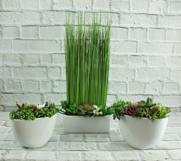 Белый керамический цветочный горшок от DEcodomi.